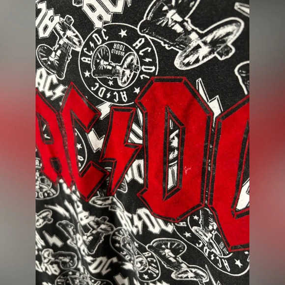 Official Merch | AC/DC Black & White T-Shirt | Size M - Picture 3 of 6